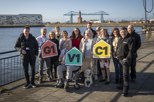 Thirteen colleagues and involved customers holding G1, V1 and C1 boards