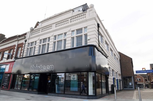 Shop front of the Thirteen Touchpoint store in Stockton