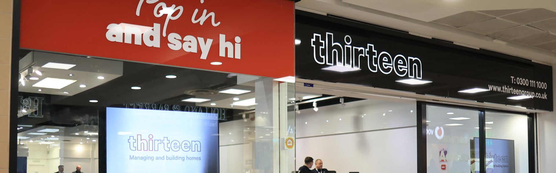 Exterior of Thirteen's Hartlepool touchpoint store