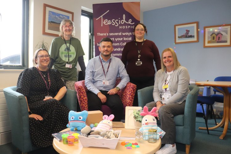 Teesside Hospice staff with Thirteen staff